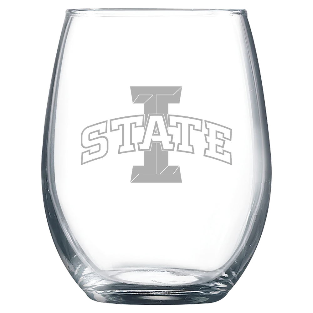 Iowa State University Polar Camel 9 oz. Stemless Wine Glass