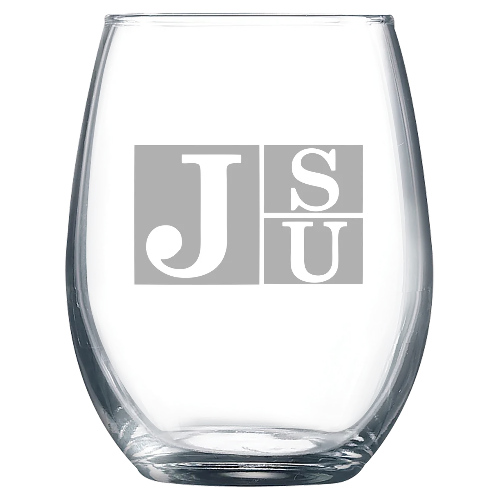 Jackson State University Polar Camel 9 oz. Stemless Wine Glass
