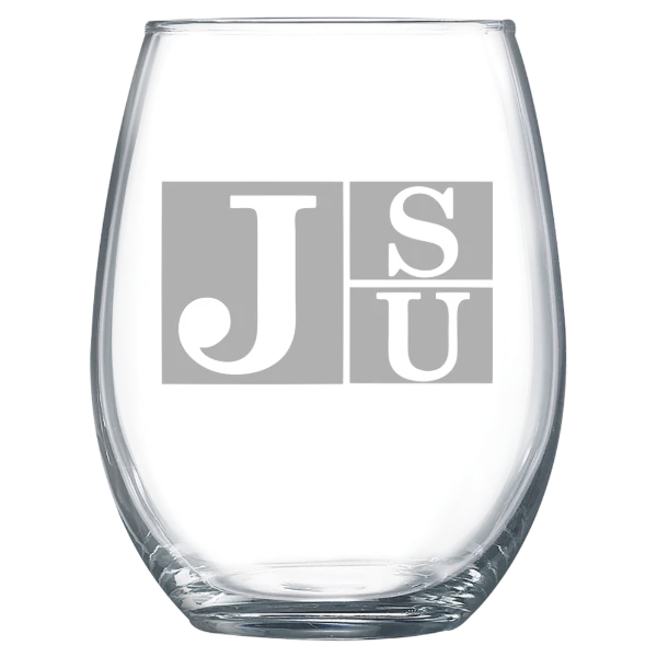 Jackson State University Polar Camel 15 oz. Stemless Wine Glass