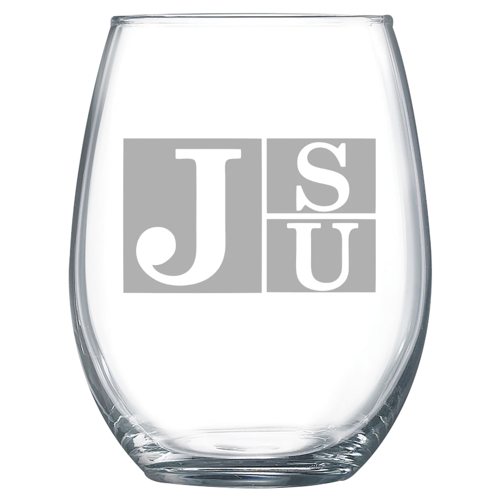 Jackson State University Polar Camel 15 oz. Stemless Wine Glass