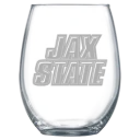 Jacksonville State University Polar Camel 15 oz. Stemless Wine Glass