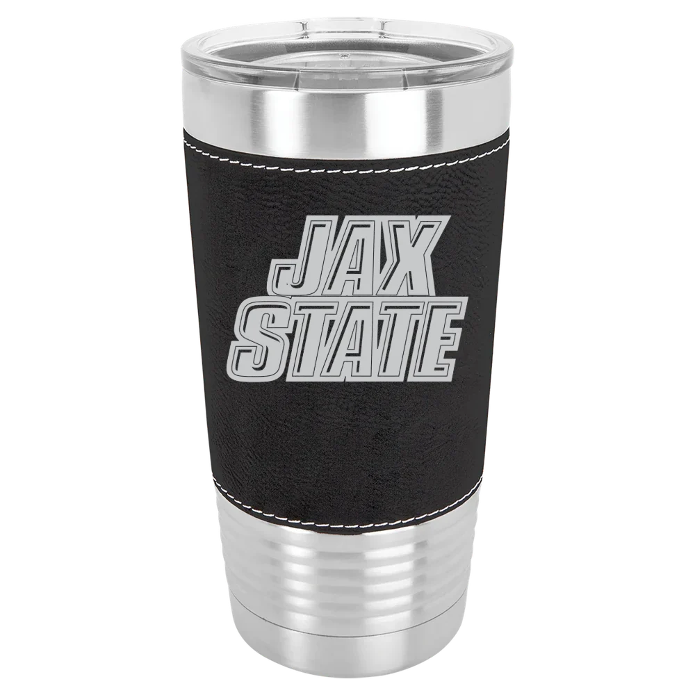 Jacksonville State University Polar Camel 20 oz. Leatherette Grip Tumbler with Standard Lid