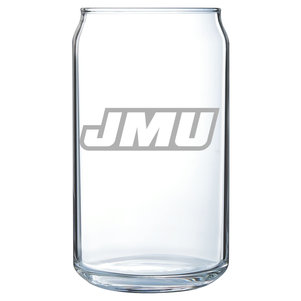 James Madison University Polar Camel 16 oz. Can Glass