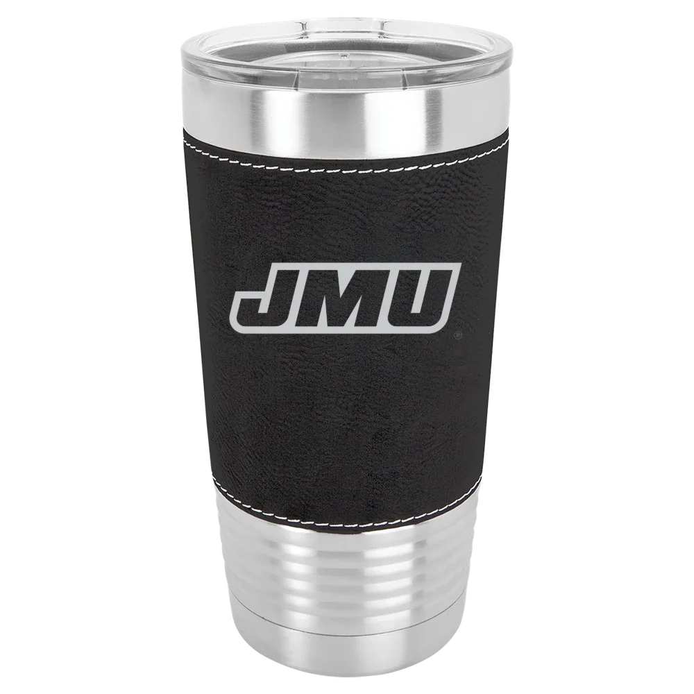 James Madison University Polar Camel 20 oz. Leatherette Grip Tumbler with Standard Lid