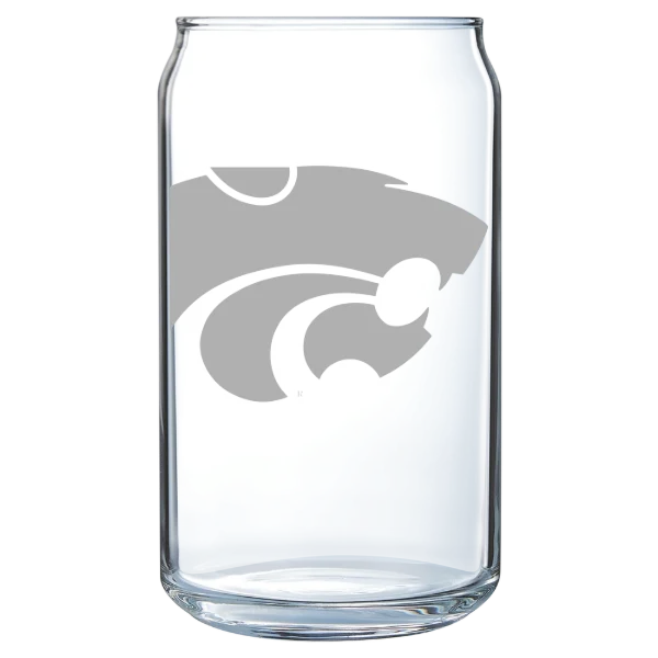 Kansas State University Polar Camel 16 oz. Can Glass