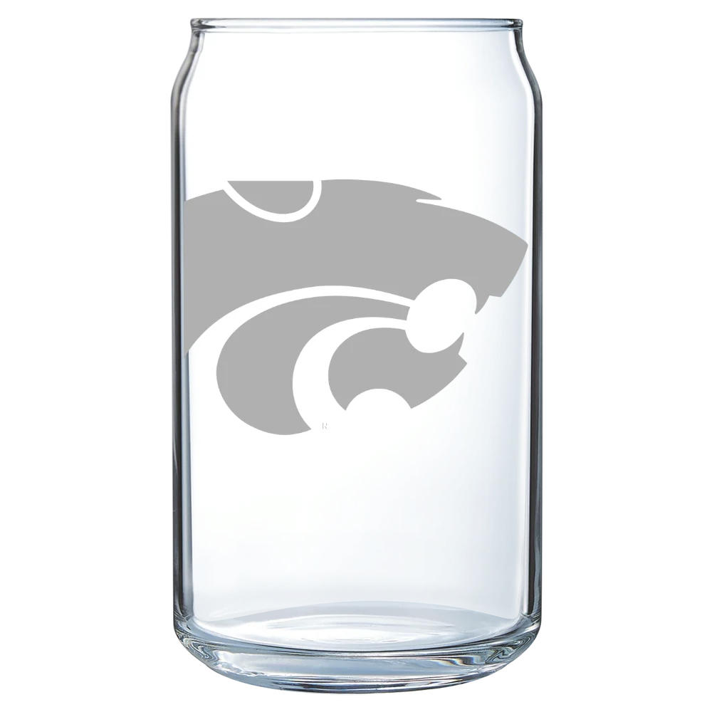 Kansas State University Polar Camel 16 oz. Can Glass