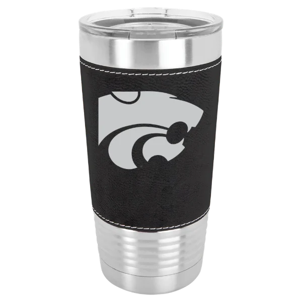 Kansas State University Polar Camel 20 oz. Leatherette Grip Tumbler with Standard Lid