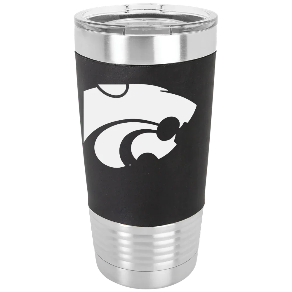Kansas State University Polar Camel 20 oz. Silicone Grip Tumbler with Standard Lid