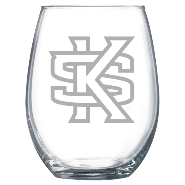 Kennesaw State University Polar Camel 15 oz. Stemless Wine Glass