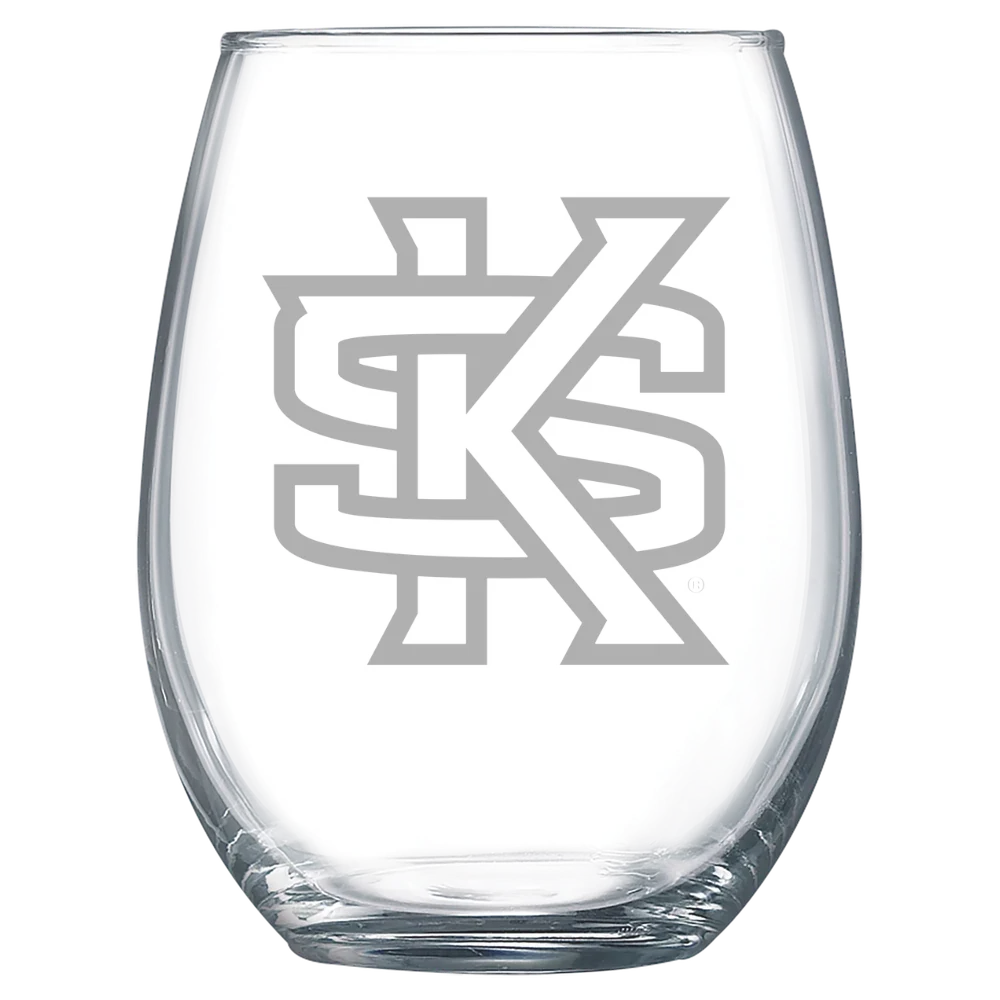 Kennesaw State University Polar Camel 15 oz. Stemless Wine Glass