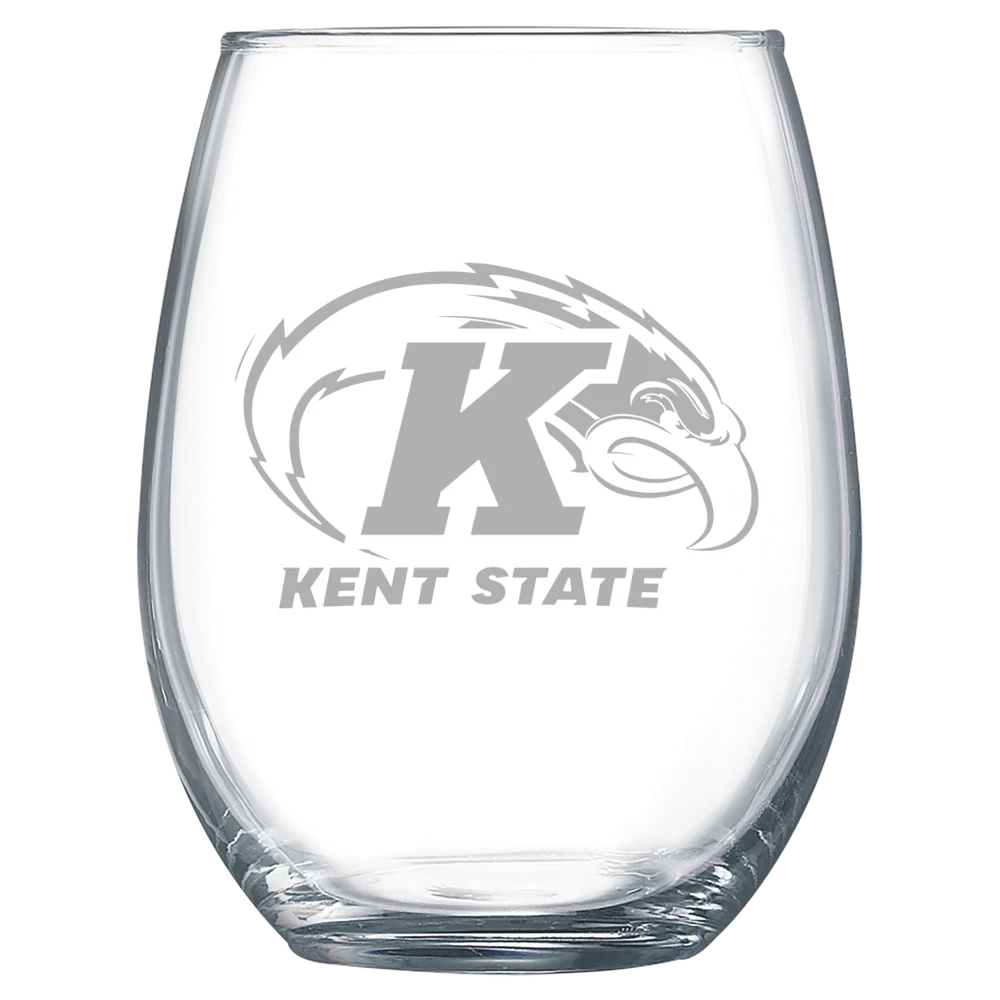 Kent State University Polar Camel 15 oz. Stemless Wine Glass