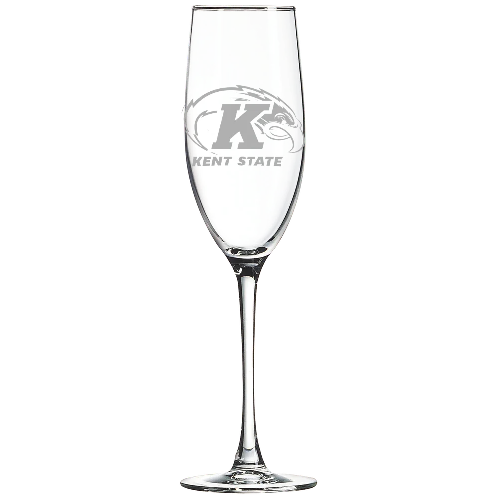 Kent State University Polar Camel 8 oz. Champagne Flute