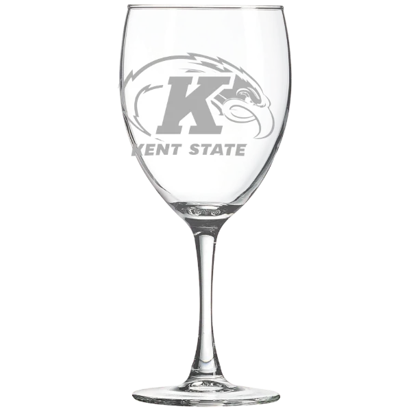 Kent State University Polar Camel 10 1/2 oz. Wine Glass