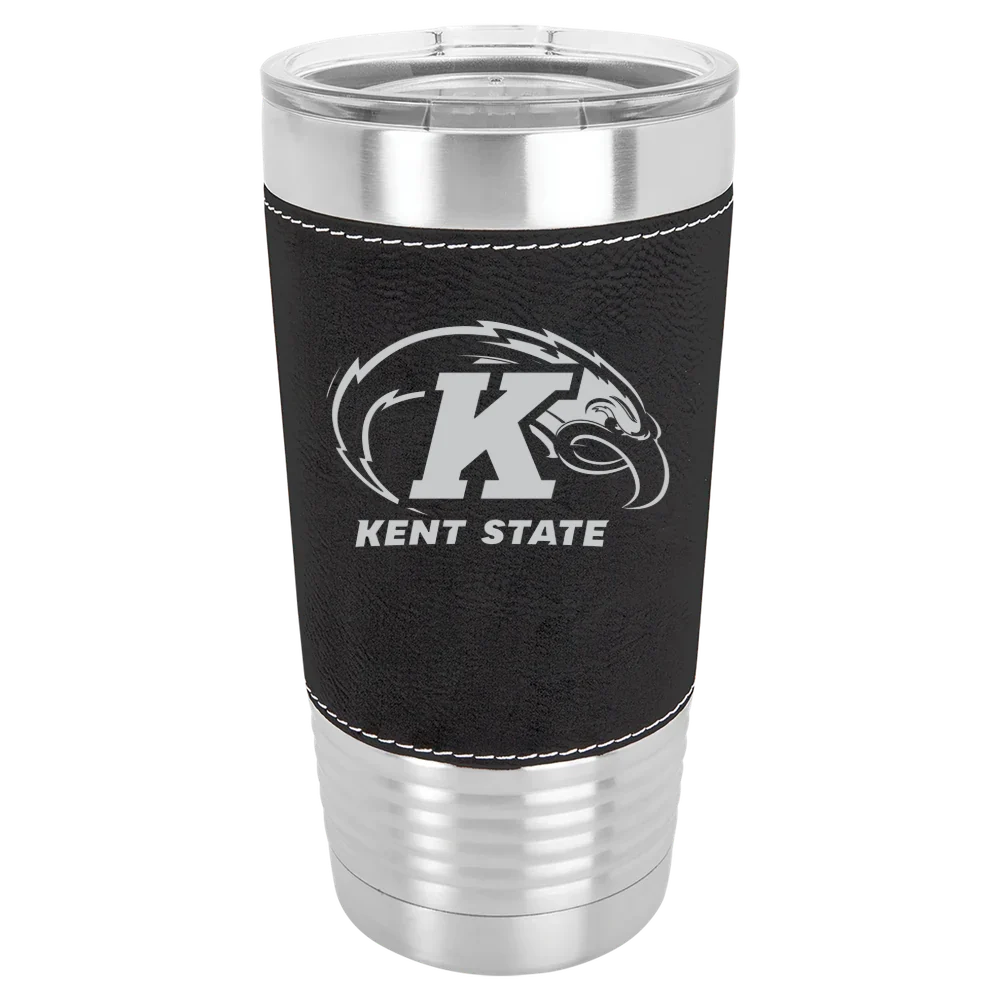 Kent State University Polar Camel 20 oz. Leatherette Grip Tumbler with Standard Lid