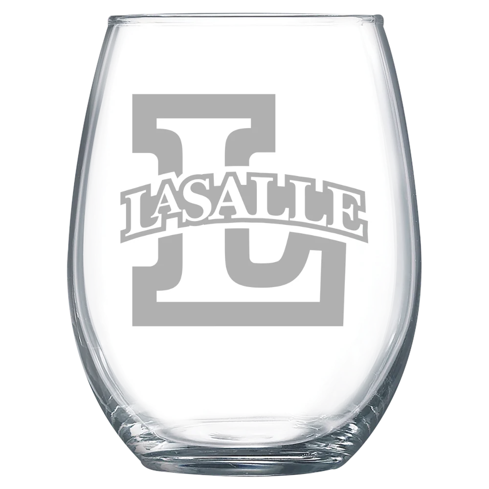 La Salle University Polar Camel 15 oz. Stemless Wine Glass