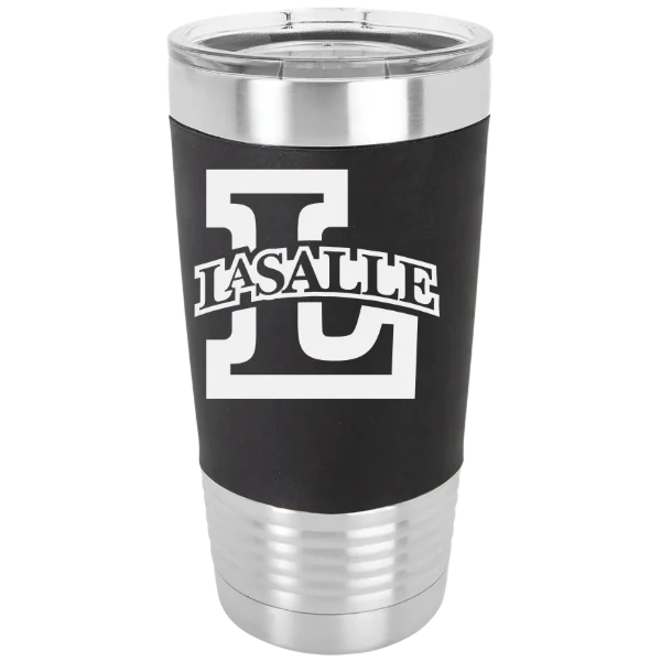 La Salle University Polar Camel 20 oz. Silicone Grip Tumbler with Standard Lid