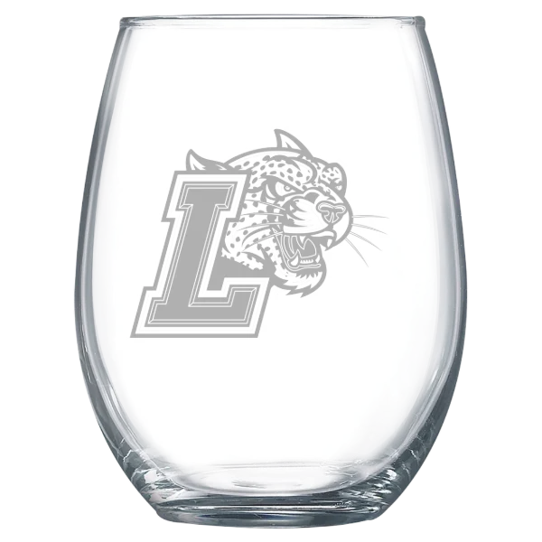 Lafayette College Polar Camel 15 oz. Stemless Wine Glass