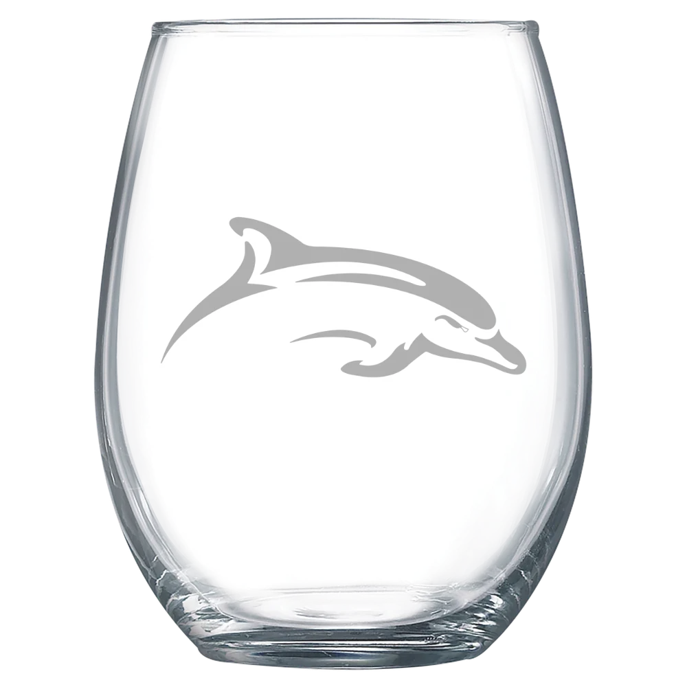 Le Moyne College Polar Camel 15 oz. Stemless Wine Glass
