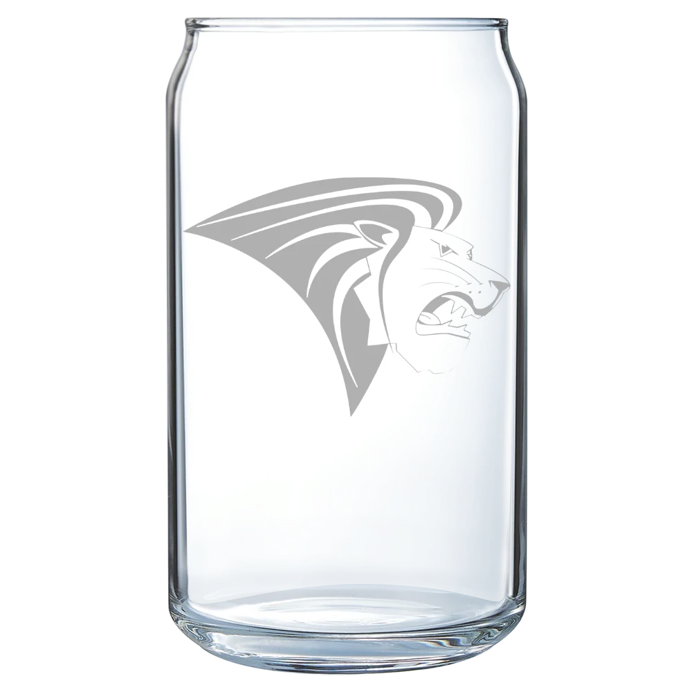 Lindenwood University Polar Camel 16 oz. Can Glass