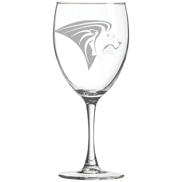 Lindenwood University Polar Camel 10 1/2 oz. Wine Glass