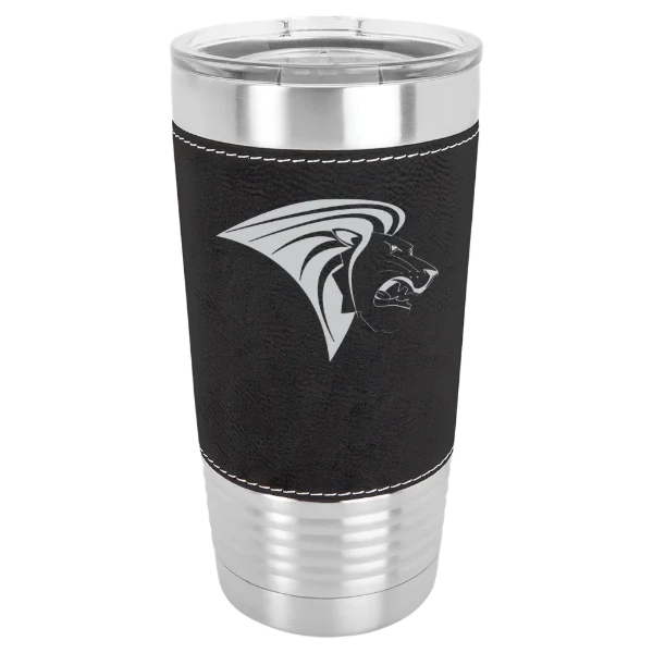 Lindenwood University Polar Camel 20 oz. Leatherette Grip Tumbler with Standard Lid