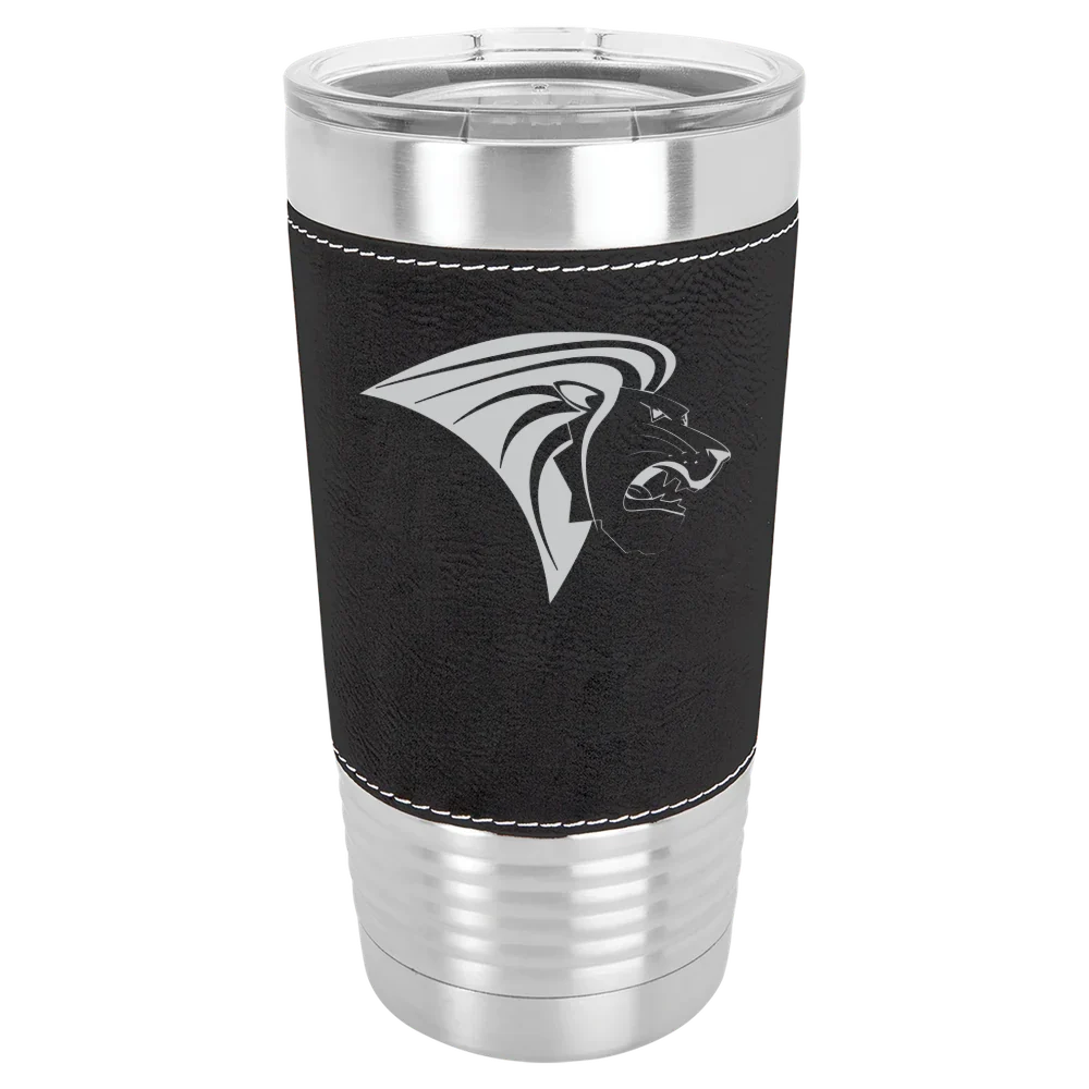 Lindenwood University Polar Camel 20 oz. Leatherette Grip Tumbler with Standard Lid