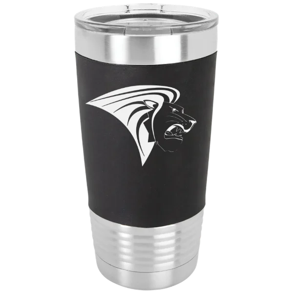 Lindenwood University Polar Camel 20 oz. Silicone Grip Tumbler with Standard Lid