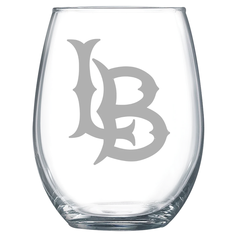 Long Beach State University Polar Camel 15 oz. Stemless Wine Glass