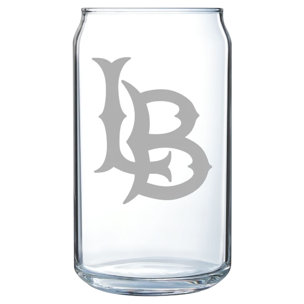 Long Beach State University Polar Camel 16 oz. Can Glass