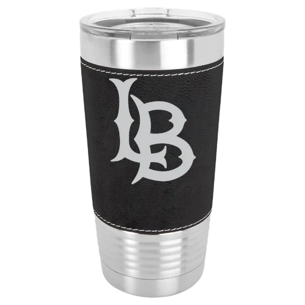 Long Beach State University Polar Camel 20 oz. Leatherette Grip Tumbler with Standard Lid