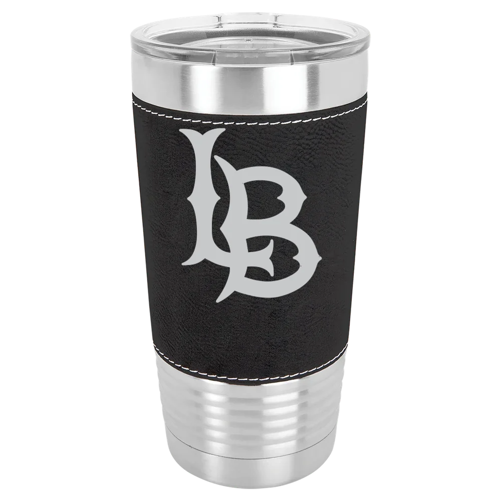 Long Beach State University Polar Camel 20 oz. Leatherette Grip Tumbler with Standard Lid