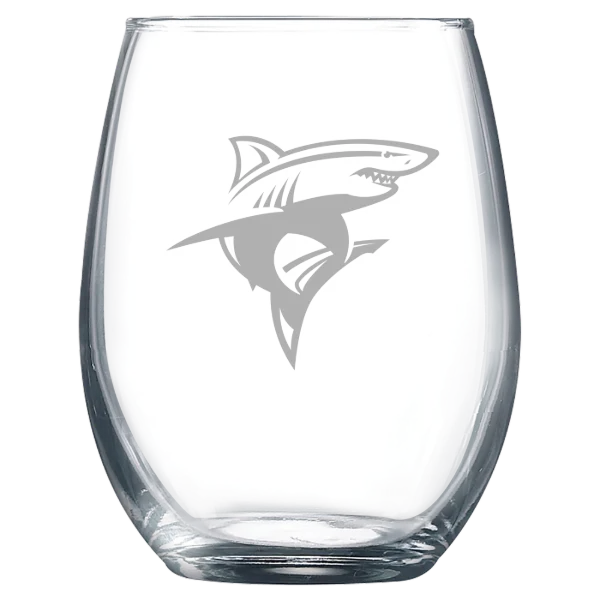 Long Island University Polar Camel 9 oz. Stemless Wine Glass