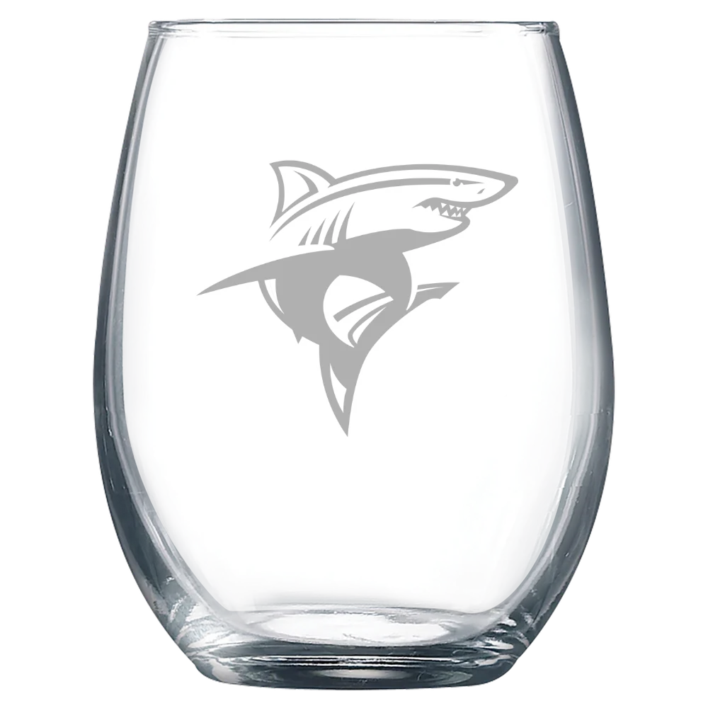 Long Island University Polar Camel 9 oz. Stemless Wine Glass
