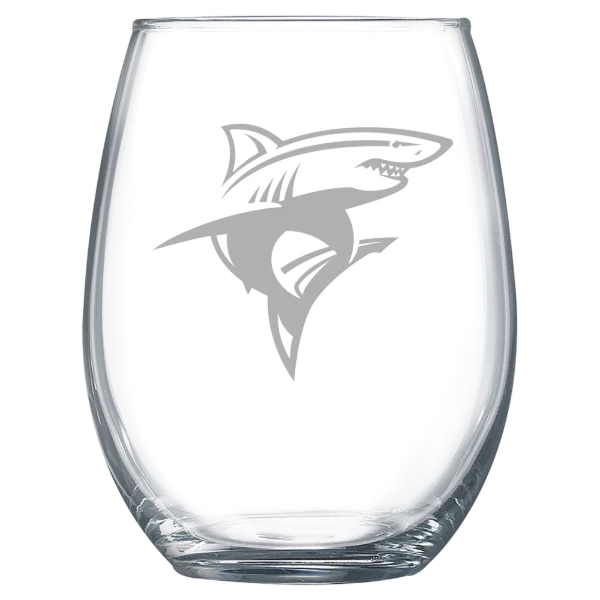Long Island University Polar Camel 15 oz. Stemless Wine Glass