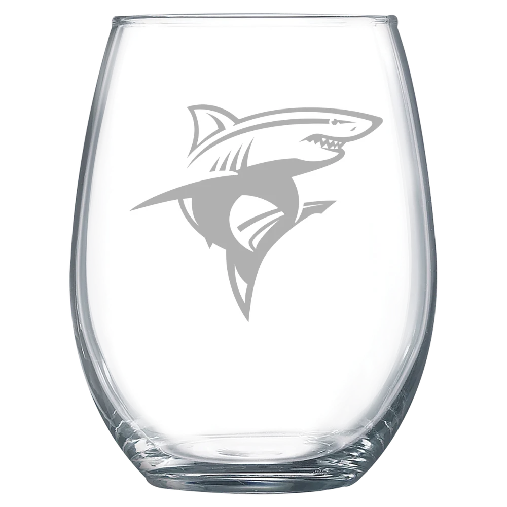 Long Island University Polar Camel 15 oz. Stemless Wine Glass