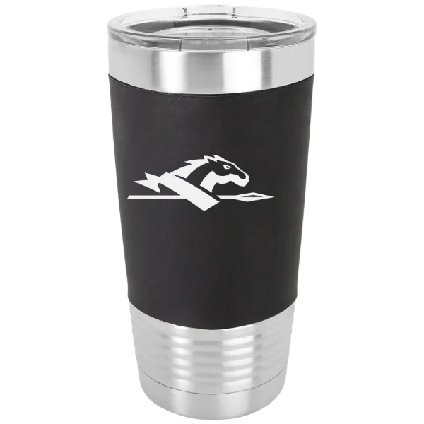 Longwood University Polar Camel 20 oz. Silicone Grip Tumbler with Standard Lid