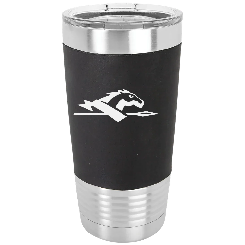 Longwood University Polar Camel 20 oz. Silicone Grip Tumbler with Standard Lid
