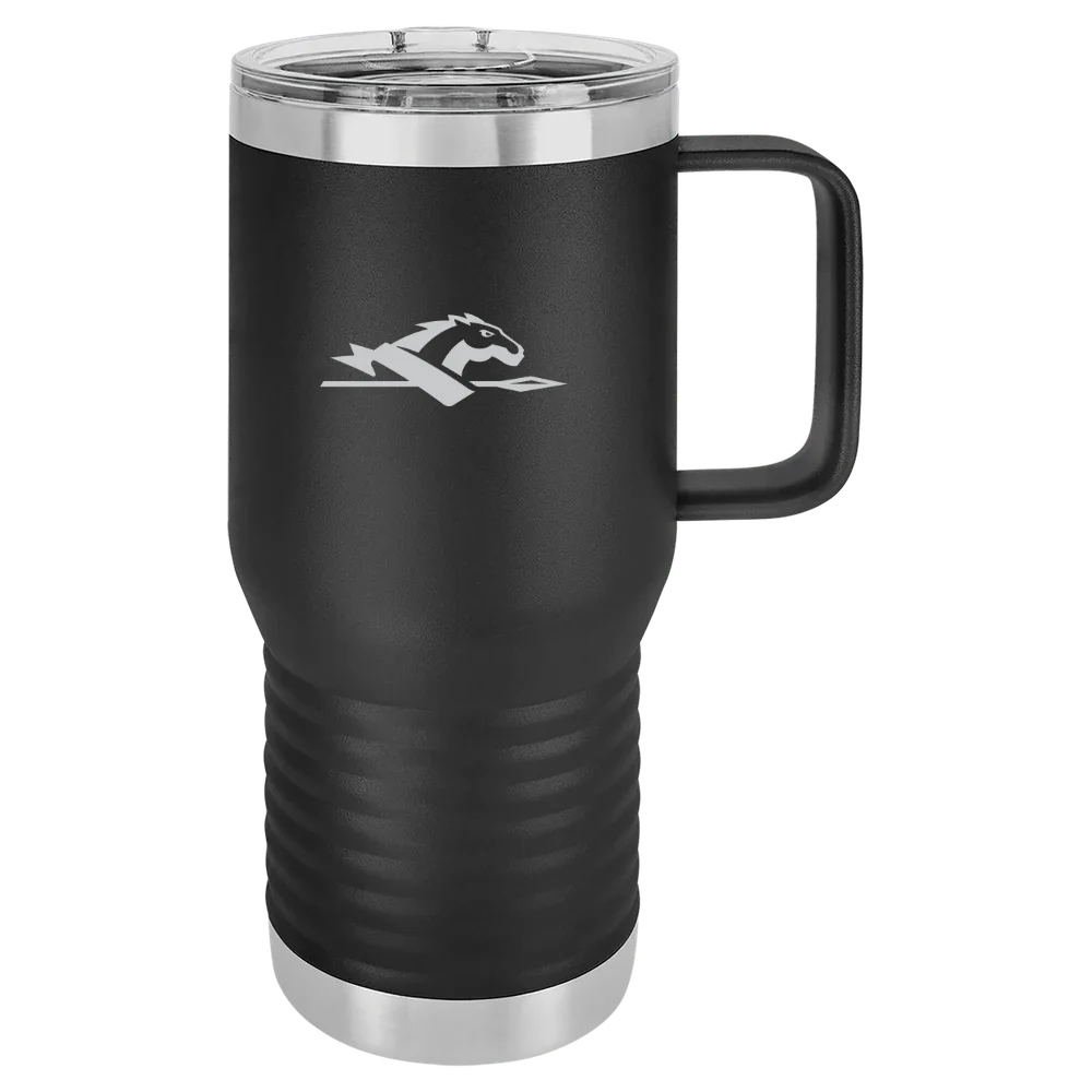 Longwood University Polar Camel 20 oz. Travel Mug with Slider Lid