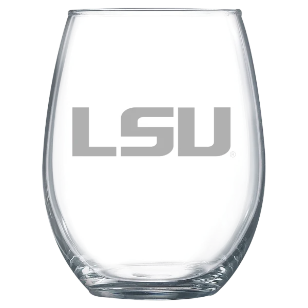 Louisiana State University Polar Camel 15 oz. Stemless Wine Glass