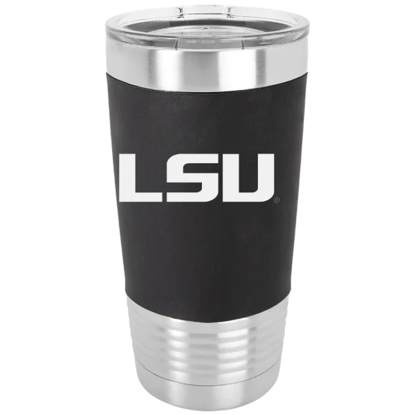 Louisiana State University Polar Camel 20 oz. Silicone Grip Tumbler with Standard Lid