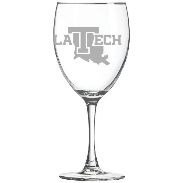 Louisiana Tech University Polar Camel 10 1/2 oz. Wine Glass