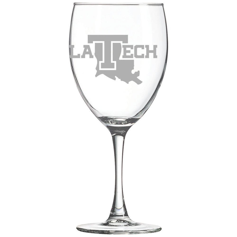 Louisiana Tech University Polar Camel 10 1/2 oz. Wine Glass