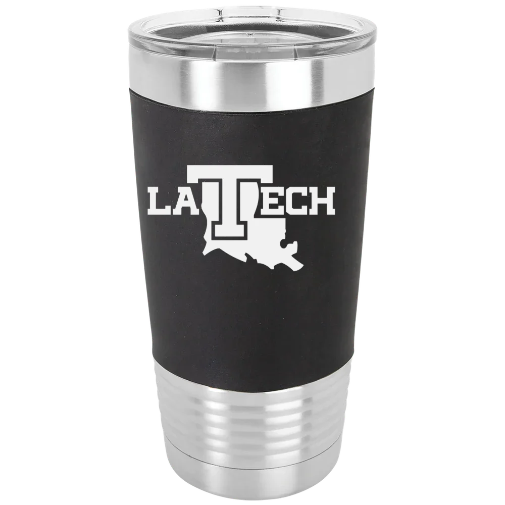 Louisiana Tech University Polar Camel 20 oz. Silicone Grip Tumbler with Standard Lid