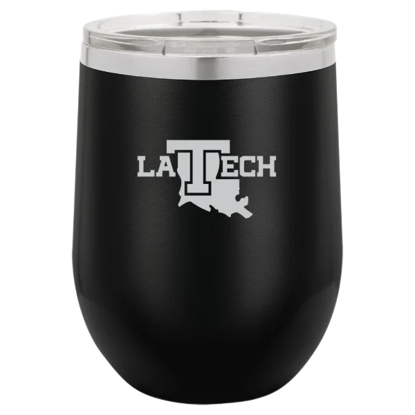 Louisiana Tech University Polar Camel 12 oz. Stemless Wine Tumbler