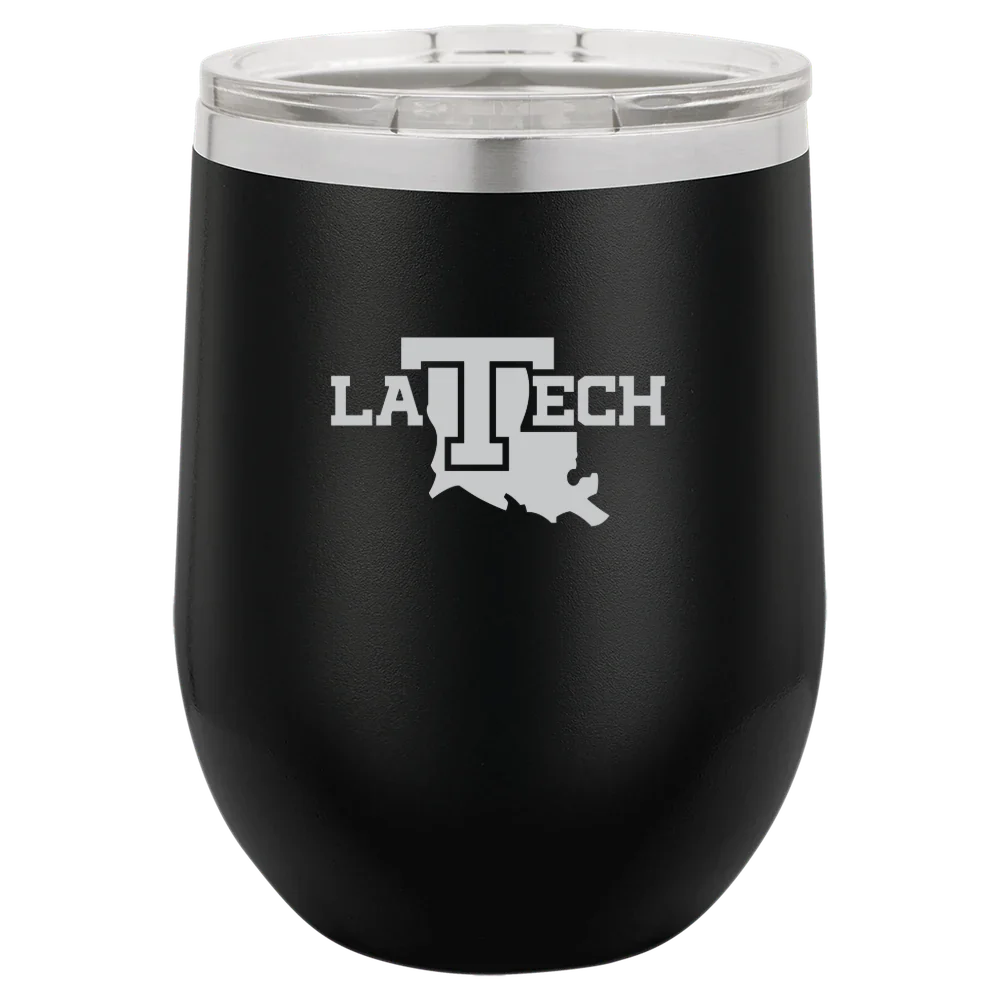 Louisiana Tech University Polar Camel 12 oz. Stemless Wine Tumbler