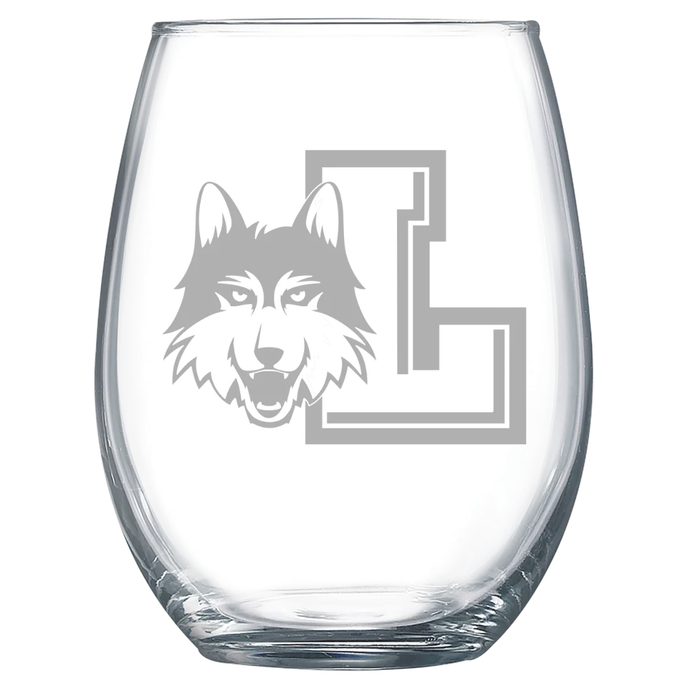 Loyola University Chicago Polar Camel 15 oz. Stemless Wine Glass