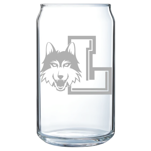 Loyola University Chicago Polar Camel 16 oz. Can Glass