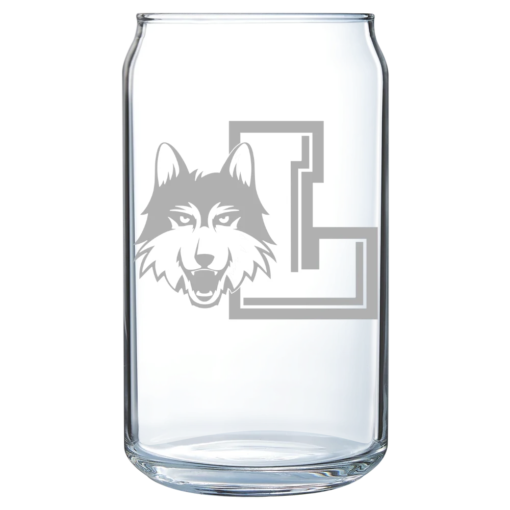 Loyola University Chicago Polar Camel 16 oz. Can Glass