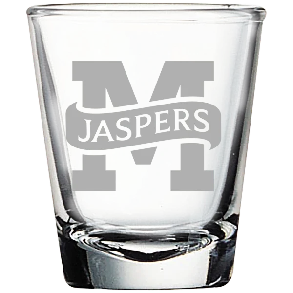 Manhattan University Polar Camel 1.7 oz. Shot Glass