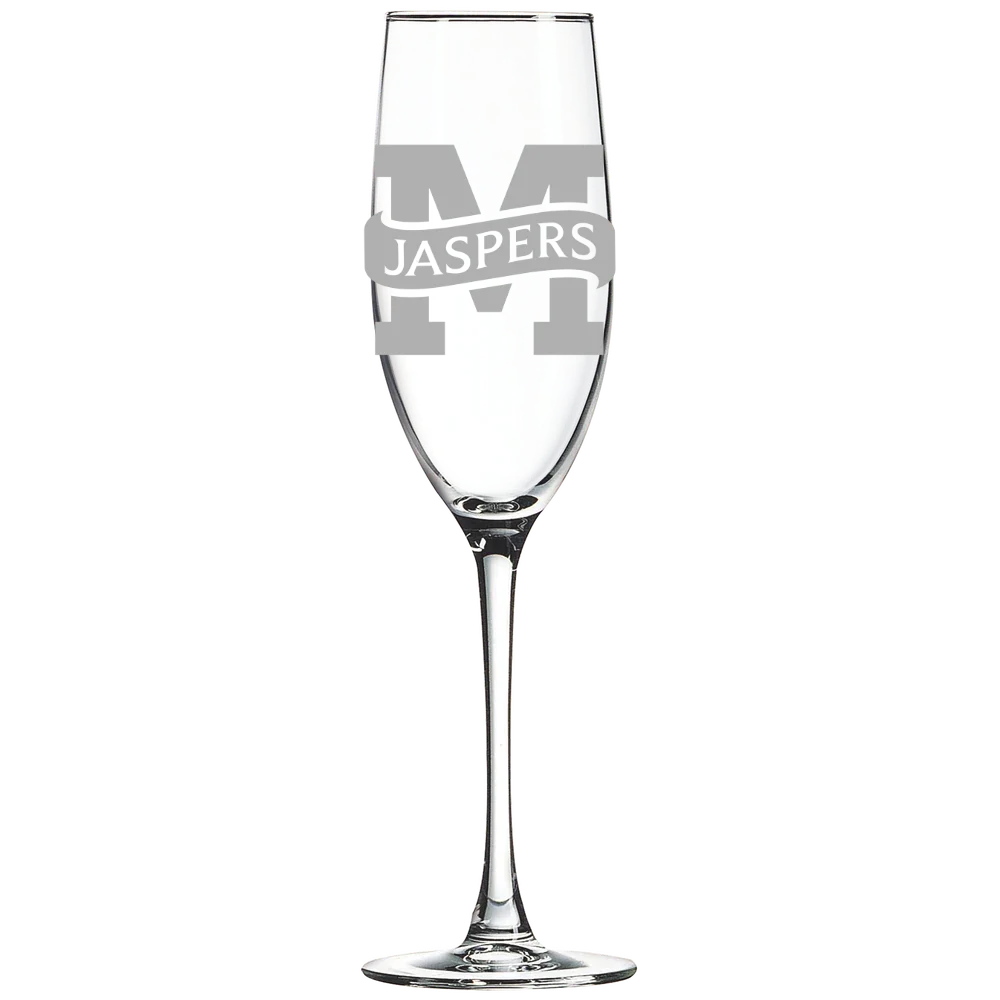 Manhattan University Polar Camel 8 oz. Champagne Flute